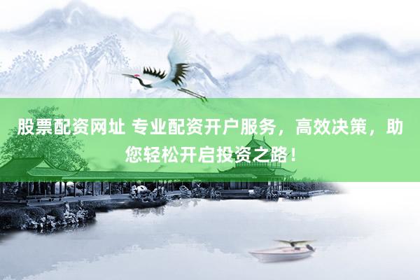 股票配资网址 专业配资开户服务，高效决策，助您轻松开启投资之路！