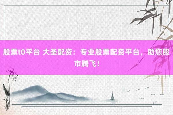 股票t0平台 大圣配资：专业股票配资平台，助您股市腾飞！