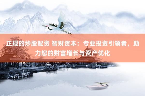 正规的炒股配资 智财资本：专业投资引领者，助力您的财富增长与资产优化