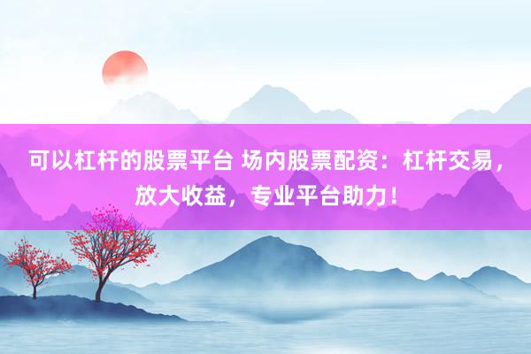 可以杠杆的股票平台 场内股票配资：杠杆交易，放大收益，专业平台助力！