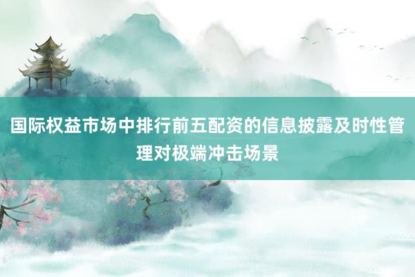 国际权益市场中排行前五配资的信息披露及时性管理对极端冲击场景