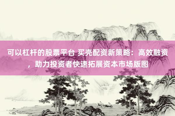 可以杠杆的股票平台 买壳配资新策略：高效融资，助力投资者快速拓展资本市场版图